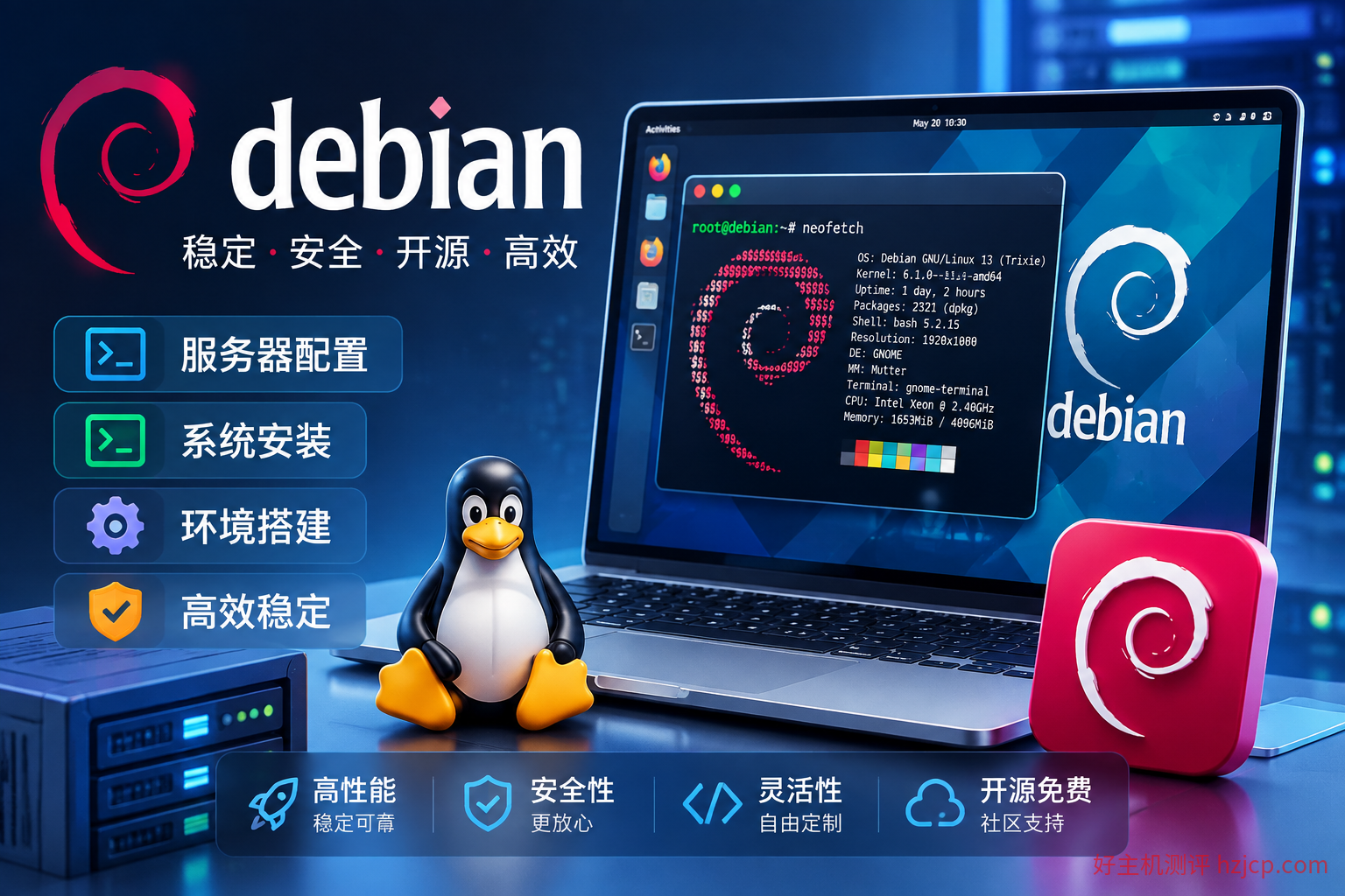 Debian 13如何安装图形化桌面？Xfce+Xrdp远程桌面配置教程